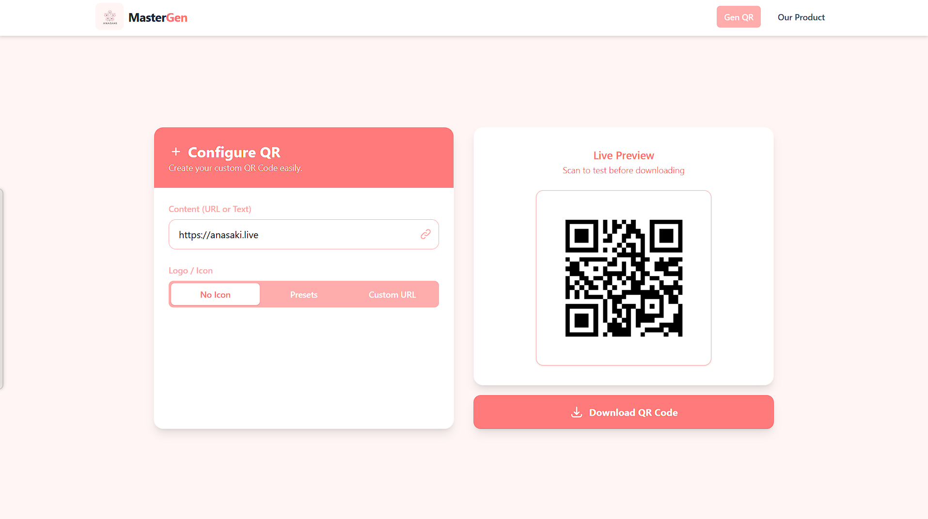 Master Gen QR